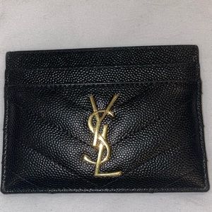 YSL leather card holder